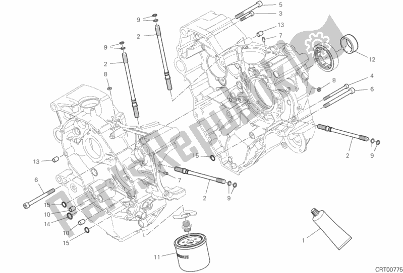 Todas las partes para 10a - Par De Semicárter de Ducati Multistrada 1260 S ABS 2018